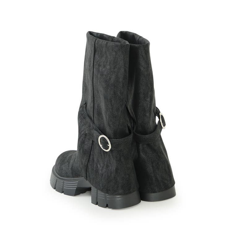 【25年秋冬新作】厚底 ボリュームソール ミドル カバーブーツ | DEMETER | 詳細画像29 