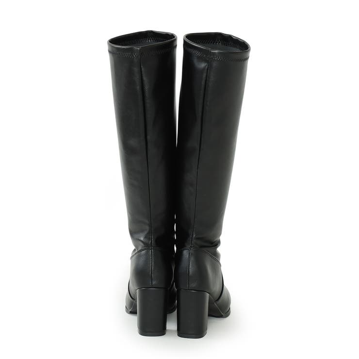 【25年秋冬新作】チャンキーヒール プレーン ストレッチロングブーツ | DEMETER | 詳細画像38 