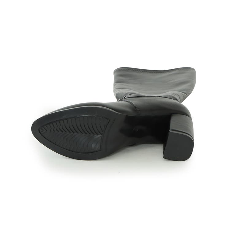 【25年秋冬新作】チャンキーヒール プレーン ストレッチロングブーツ | DEMETER | 詳細画像39 