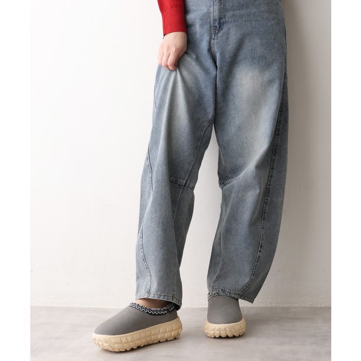 【25年秋冬新作】厚底 凹凸ソール ボリュームファー ムートンシューズ | DEMETER | 詳細画像17 