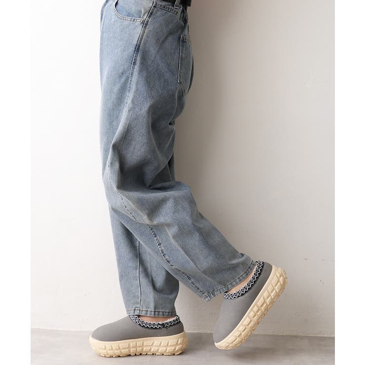 【25年秋冬新作】厚底 凹凸ソール ボリュームファー ムートンシューズ | DEMETER | 詳細画像18 