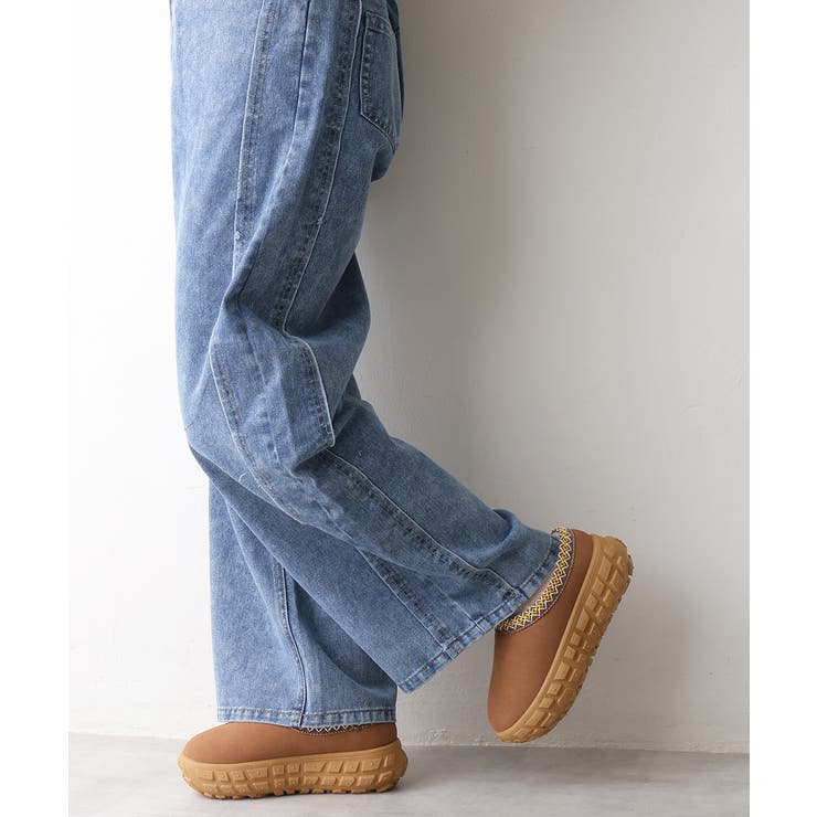 【25年秋冬新作】厚底 凹凸ソール ボリュームファー ムートンシューズ | DEMETER | 詳細画像26 