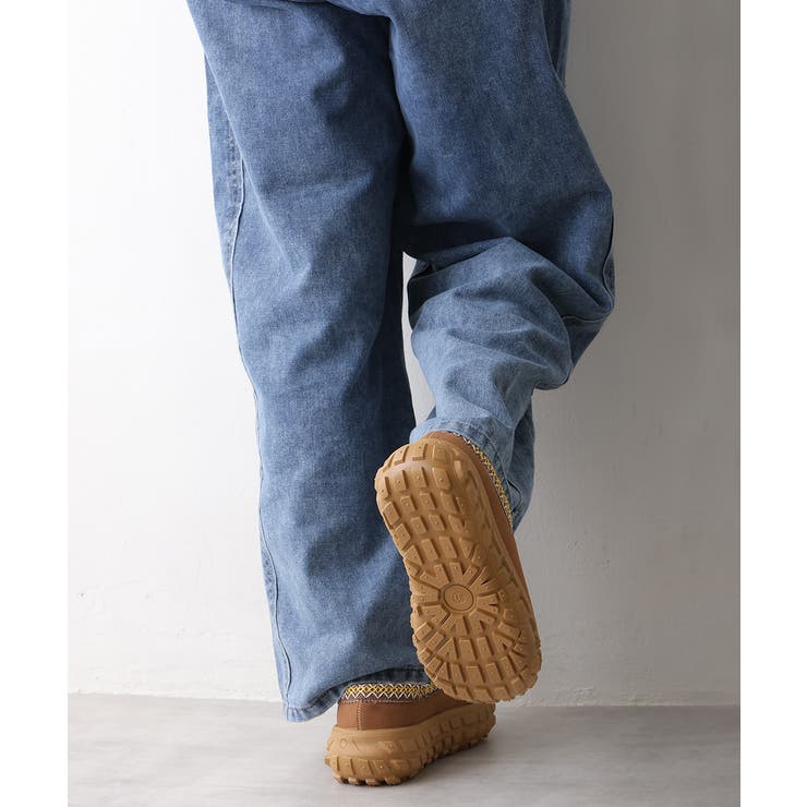 【25年秋冬新作】厚底 凹凸ソール ボリュームファー ムートンシューズ | DEMETER | 詳細画像28 