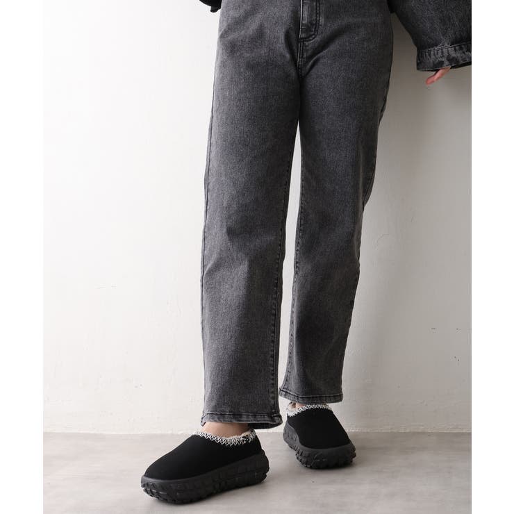 【25年秋冬新作】厚底 凹凸ソール ボリュームファー ムートンシューズ | DEMETER | 詳細画像8 