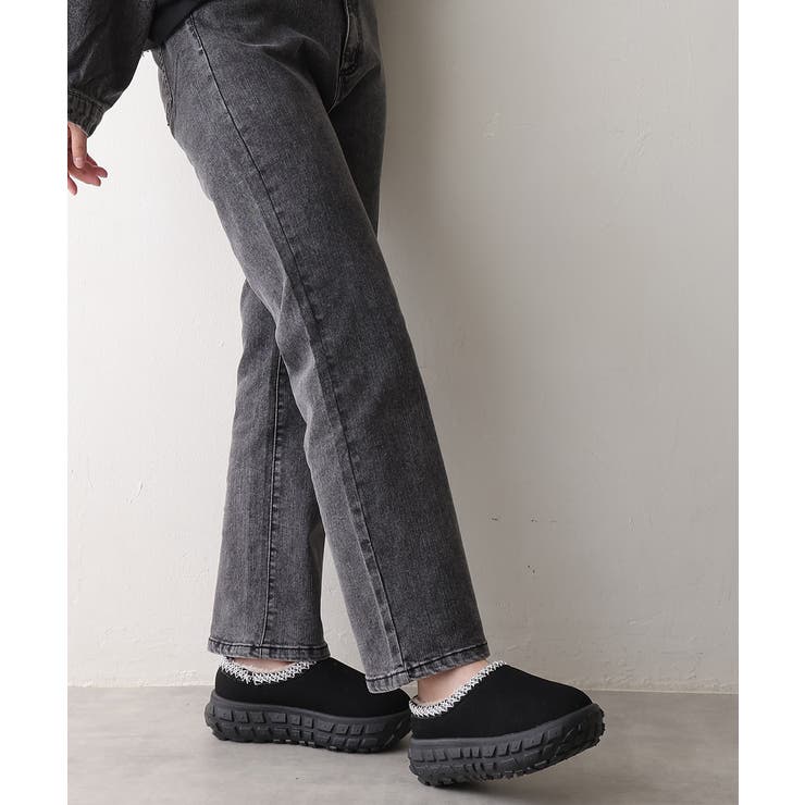 【25年秋冬新作】厚底 凹凸ソール ボリュームファー ムートンシューズ | DEMETER | 詳細画像9 