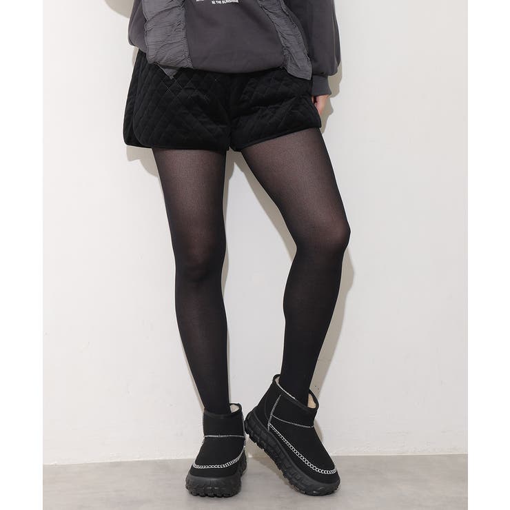 【25年秋冬新作】厚底 凹凸ソール ボリュームファー ショート ムートンブーツ | DEMETER | 詳細画像12 