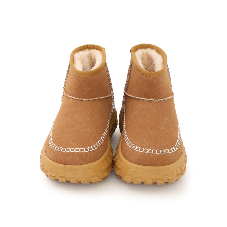 【25年秋冬新作】厚底 凹凸ソール ボリュームファー ショート ムートンブーツ | DEMETER | 詳細画像44 