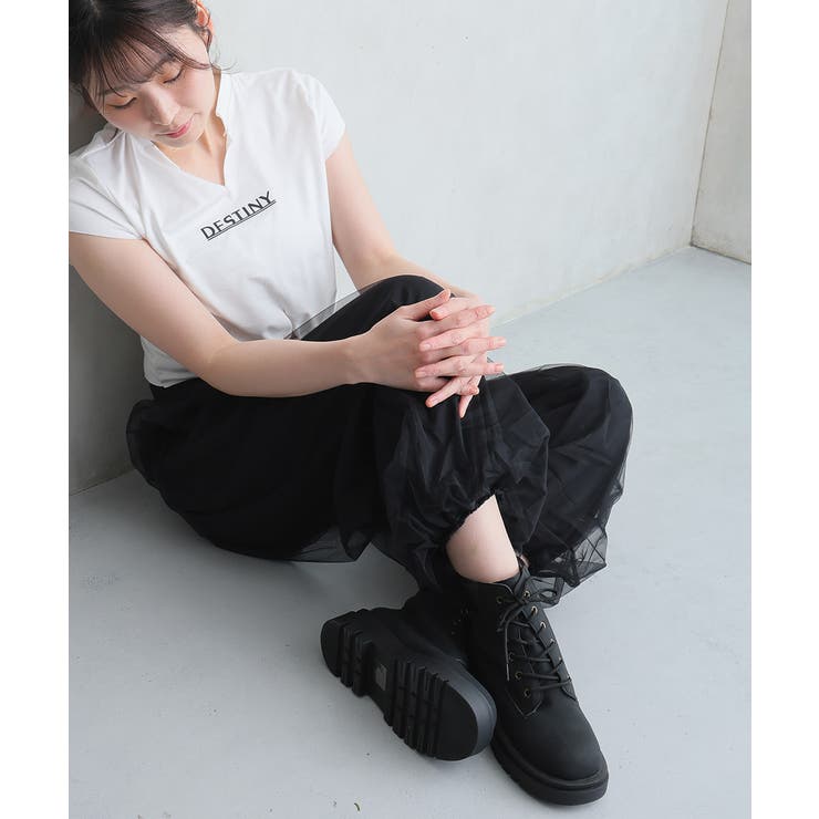 【26年春夏新作】軽量 厚底ソール レースアップ ショートブーツ | DEMETER | 詳細画像11 