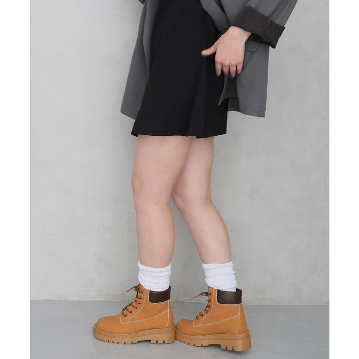 【26年春夏新作】軽量 厚底ソール レースアップ ショートブーツ | DEMETER | 詳細画像22 