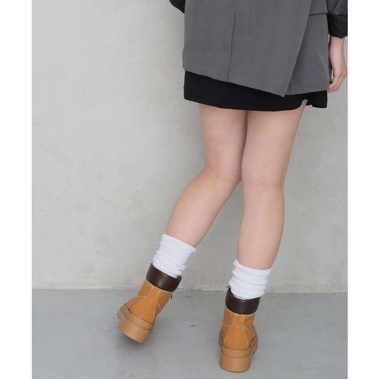 【26年春夏新作】軽量 厚底ソール レースアップ ショートブーツ | DEMETER | 詳細画像23 