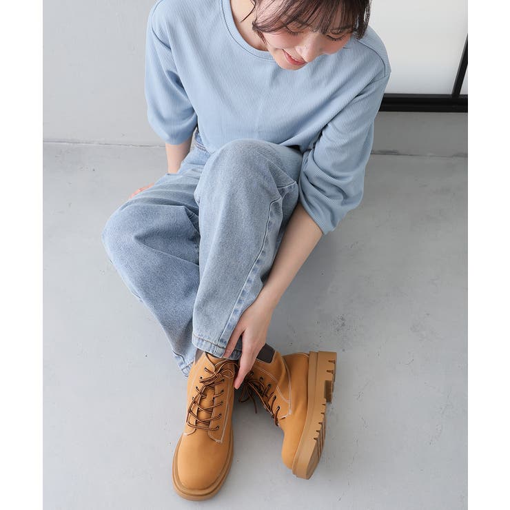 【26年春夏新作】軽量 厚底ソール レースアップ ショートブーツ | DEMETER | 詳細画像26 