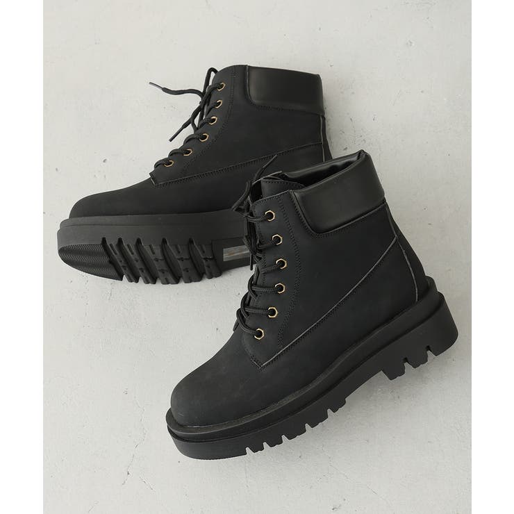 【26年春夏新作】軽量 厚底ソール レースアップ ショートブーツ | DEMETER | 詳細画像3 