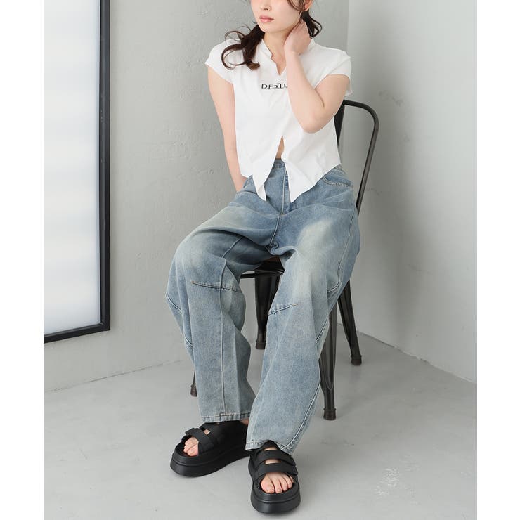 【26年春夏新作】厚底 プラットフォーム 三連ベルト ベルクロサンダル | DEMETER | 詳細画像14 