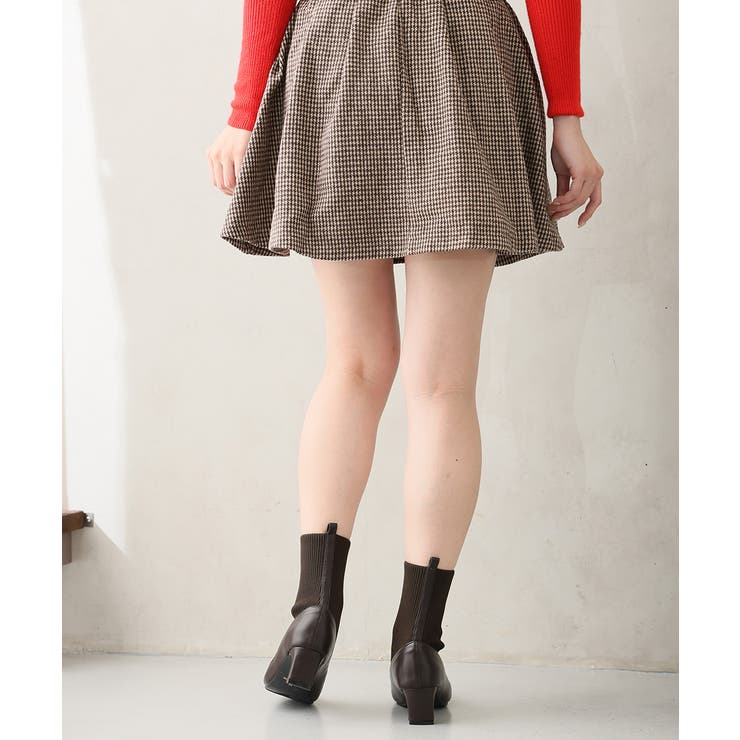 【25年秋冬新作】スクエアトゥ リボン ニットドッキング ショートブーツ | DEMETER | 詳細画像20 