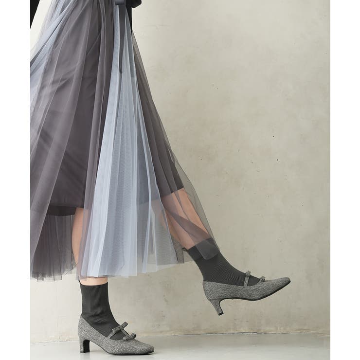 【25年秋冬新作】スクエアトゥ リボン ニットドッキング ショートブーツ | DEMETER | 詳細画像41 