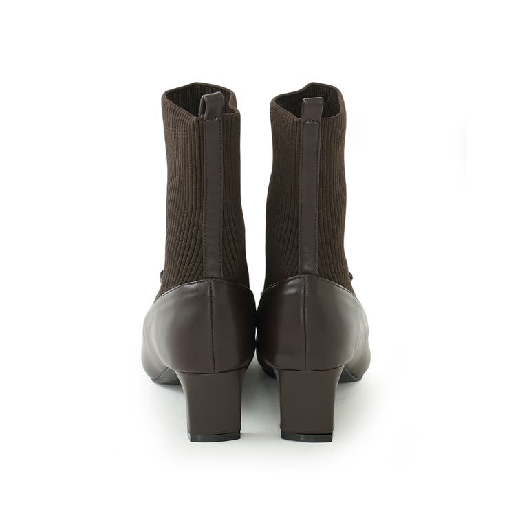 【25年秋冬新作】スクエアトゥ リボン ニットドッキング ショートブーツ | DEMETER | 詳細画像52 