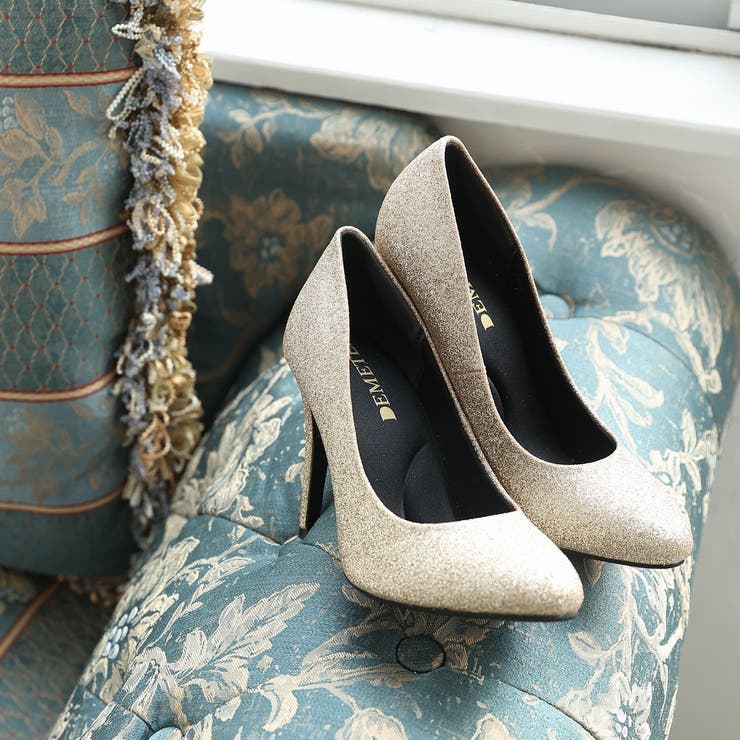 クッションインソール☆グリッター ピンヒール パンプス | DEMETER | 詳細画像14 