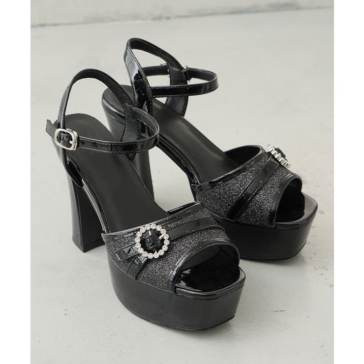 【26年春夏新作】厚底 ビジューバックル アンクルストラップ サンダル | DEMETER | 詳細画像33 