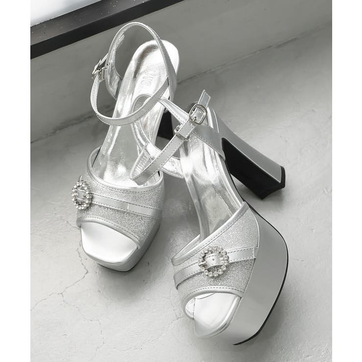 【26年春夏新作】厚底 ビジューバックル アンクルストラップ サンダル | DEMETER | 詳細画像40 