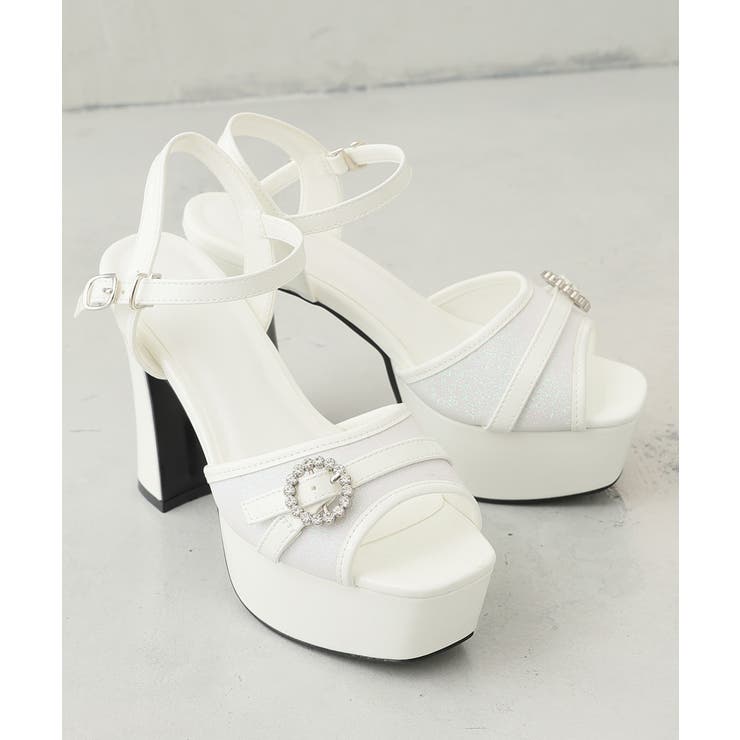 【26年春夏新作】厚底 ビジューバックル アンクルストラップ サンダル | DEMETER | 詳細画像50 