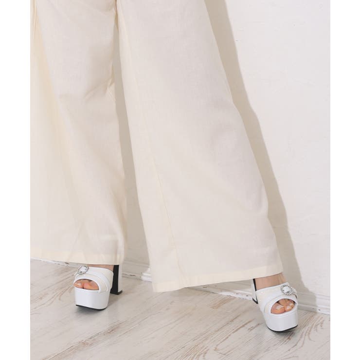 【26年春夏新作】厚底 ビジューバックル アンクルストラップ サンダル | DEMETER | 詳細画像73 