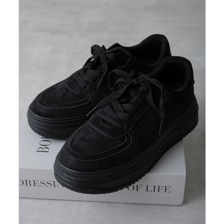 【25年春夏再販】軽量 厚底ソール ベーシック コートスニーカー | DEMETER | 詳細画像10 