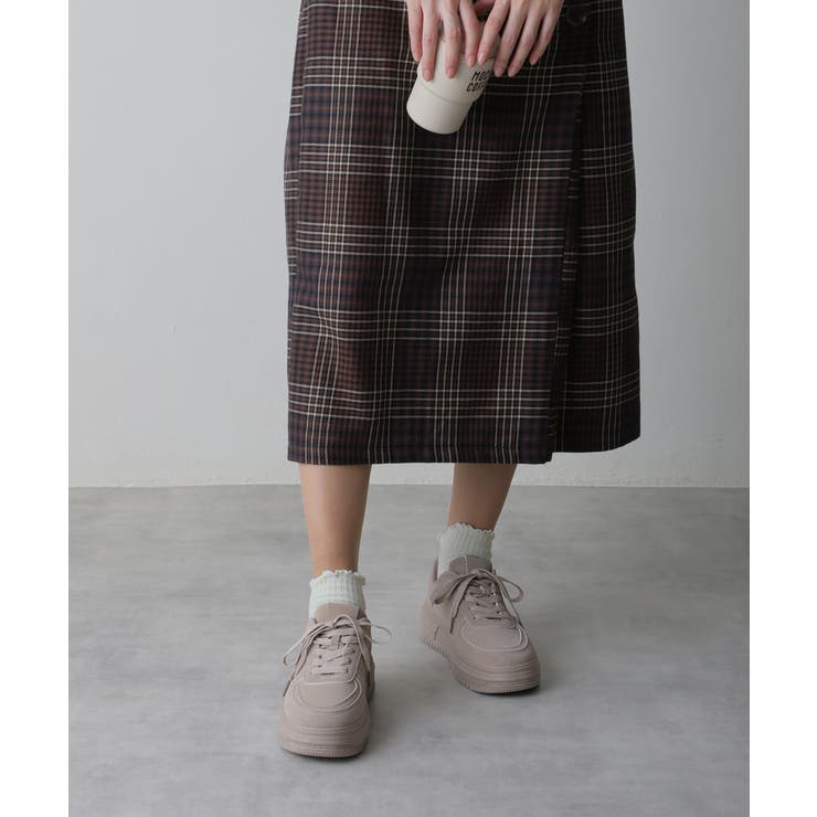 【25年春夏再販】軽量 厚底ソール ベーシック コートスニーカー | DEMETER | 詳細画像31 