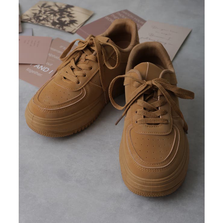 【25年春夏再販】軽量 厚底ソール ベーシック コートスニーカー | DEMETER | 詳細画像37 