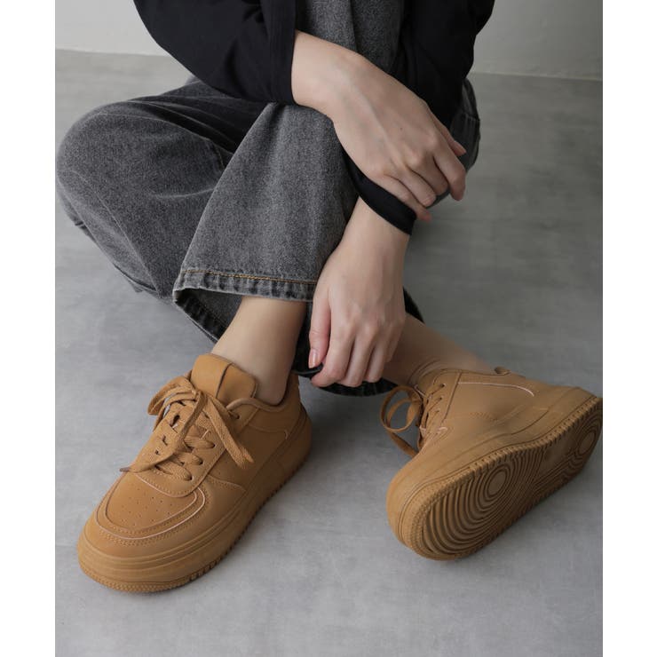 【25年春夏再販】軽量 厚底ソール ベーシック コートスニーカー | DEMETER | 詳細画像39 