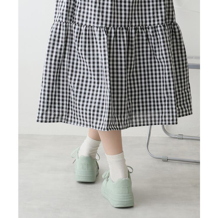 【25年春夏再販】軽量 厚底ソール ベーシック コートスニーカー | DEMETER | 詳細画像58 