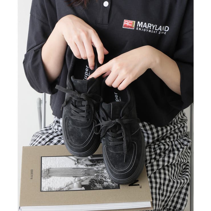 【25年春夏再販】軽量 厚底ソール ベーシック コートスニーカー | DEMETER | 詳細画像6 