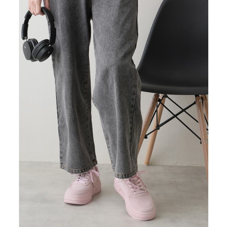 【25年春夏再販】軽量 厚底ソール ベーシック コートスニーカー | DEMETER | 詳細画像62 