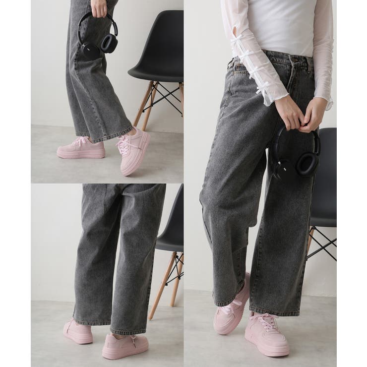 【25年春夏再販】軽量 厚底ソール ベーシック コートスニーカー | DEMETER | 詳細画像63 