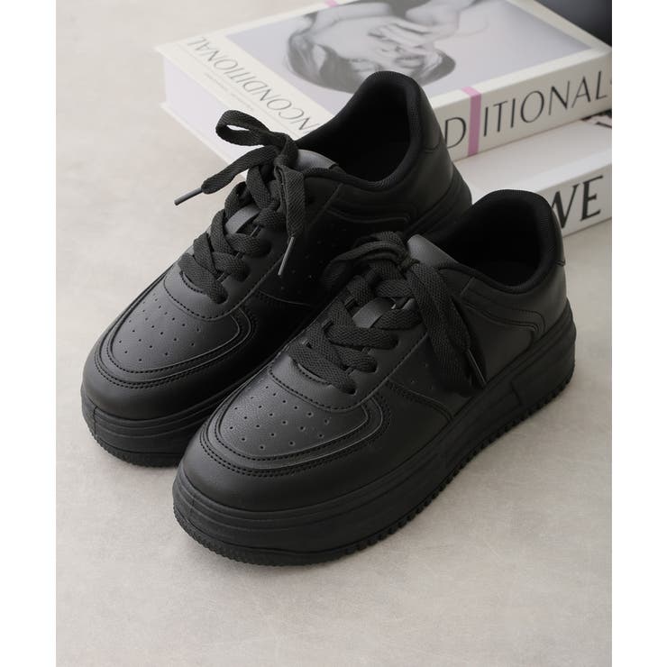 【25年春夏再販】軽量 厚底ソール ベーシック コートスニーカー | DEMETER | 詳細画像66 