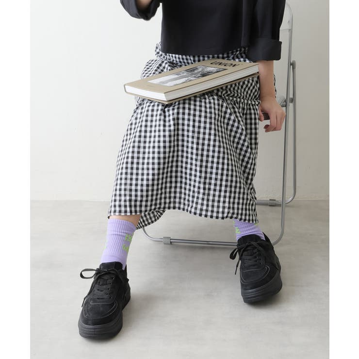 【25年春夏再販】軽量 厚底ソール ベーシック コートスニーカー | DEMETER | 詳細画像7 