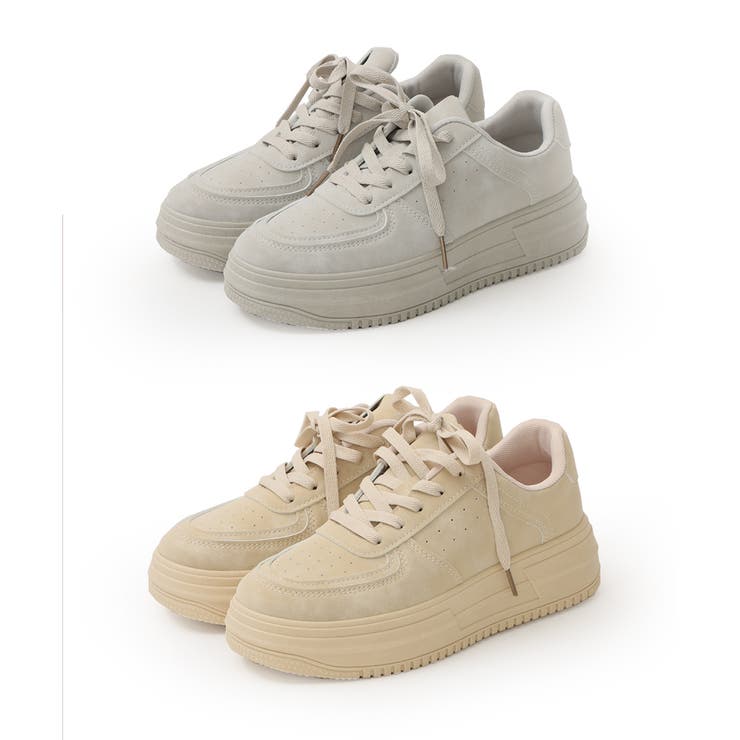 【25年春夏再販】軽量 厚底ソール ベーシック コートスニーカー | DEMETER | 詳細画像76 