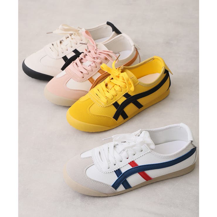 【26年春夏新作】軽量 配色デザイン ローカットスニーカー | DEMETER | 詳細画像3 