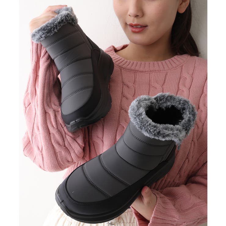 【25年秋冬新作】撥水＆防寒仕様 ボリュームファー ショート スノーブーツ | DEMETER | 詳細画像16 