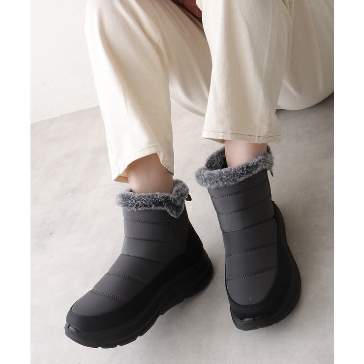 【25年秋冬新作】撥水＆防寒仕様 ボリュームファー ショート スノーブーツ | DEMETER | 詳細画像17 