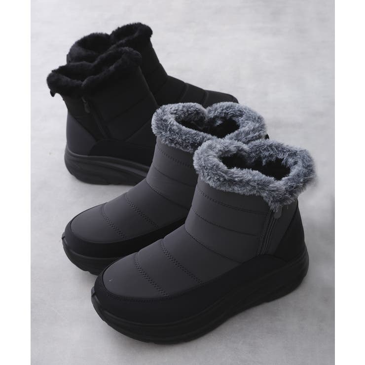 【25年秋冬新作】撥水＆防寒仕様 ボリュームファー ショート スノーブーツ | DEMETER | 詳細画像2 