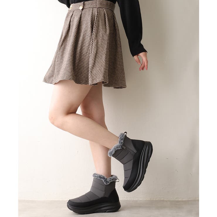 【25年秋冬新作】撥水＆防寒仕様 ボリュームファー ショート スノーブーツ | DEMETER | 詳細画像26 