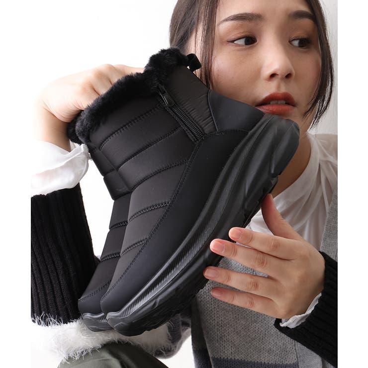 【25年秋冬新作】撥水＆防寒仕様 ボリュームファー ショート スノーブーツ | DEMETER | 詳細画像5 