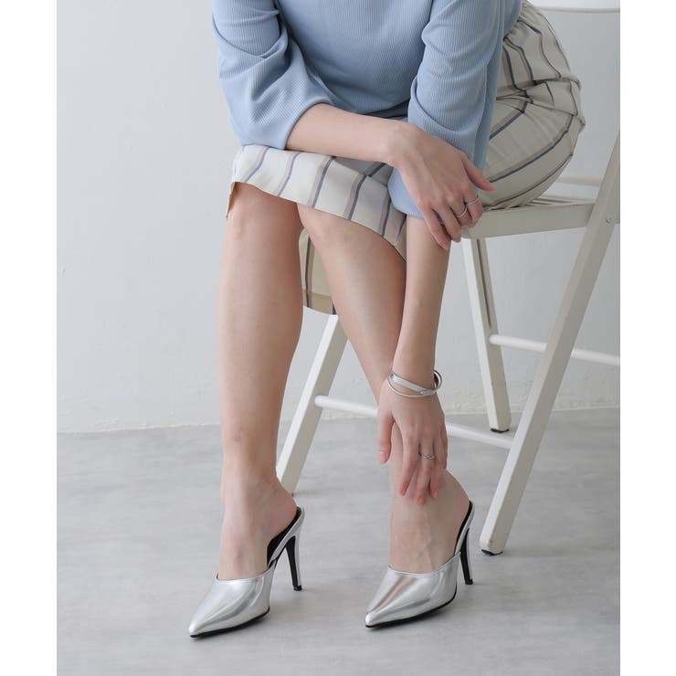 【25年春夏再販】10.0cm ポインテッドトゥ ピンヒール ミュール | DEMETER | 詳細画像28 