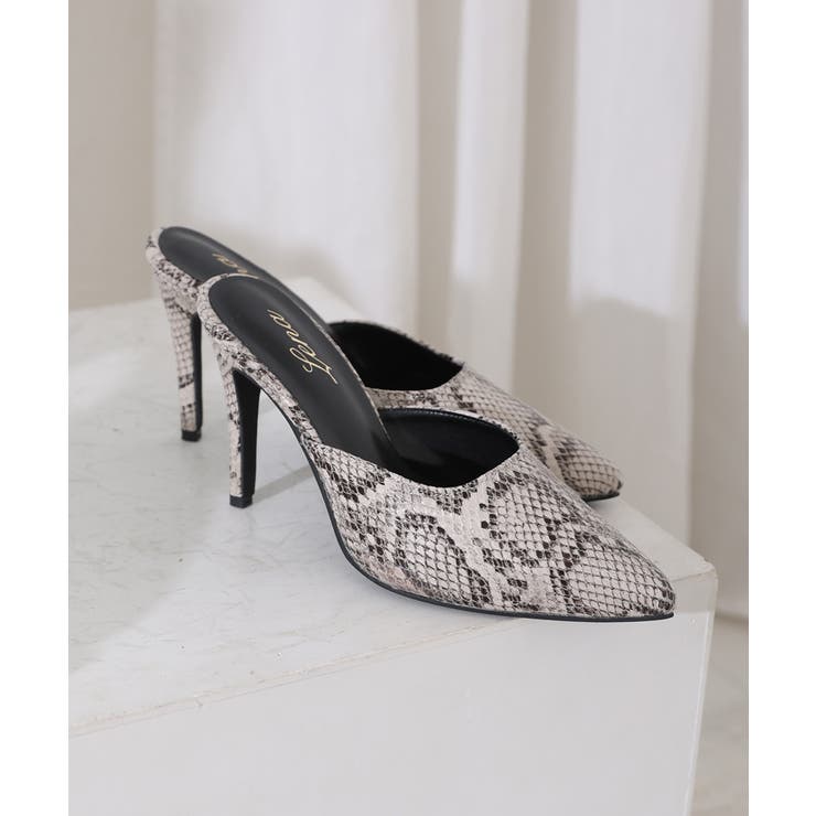 【25年春夏再販】10.0cm ポインテッドトゥ ピンヒール ミュール | DEMETER | 詳細画像83 