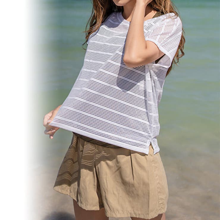 タンキニ 半袖 ショートパンツ付き | レースレディース  | 詳細画像10 