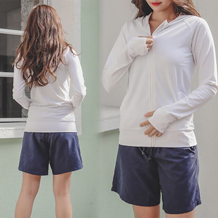 タンキニセパレート 長袖ラッシュガード ショートパンツ付き | レースレディース  | 詳細画像7 