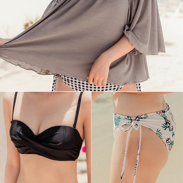 オフショルトップス付き ビキニ 3点セット水着 | レースレディース  | 詳細画像19 