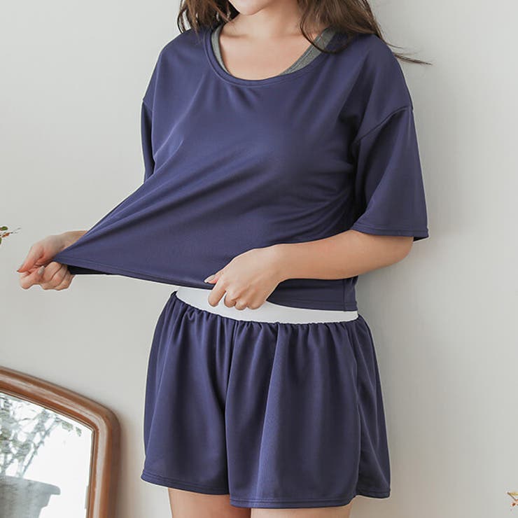 新品☆5L白×紺系♪Tシャツ・タンキニ上下・短パン4点セット♪わけあり☆a740 Tシャツ＆ショートパンツ付き ボーダータンキニ 水着4点セット