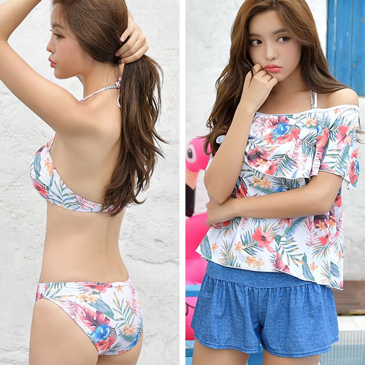 オフショルカバーアップ付 ビキニ 4点 | レースレディース  | 詳細画像17 