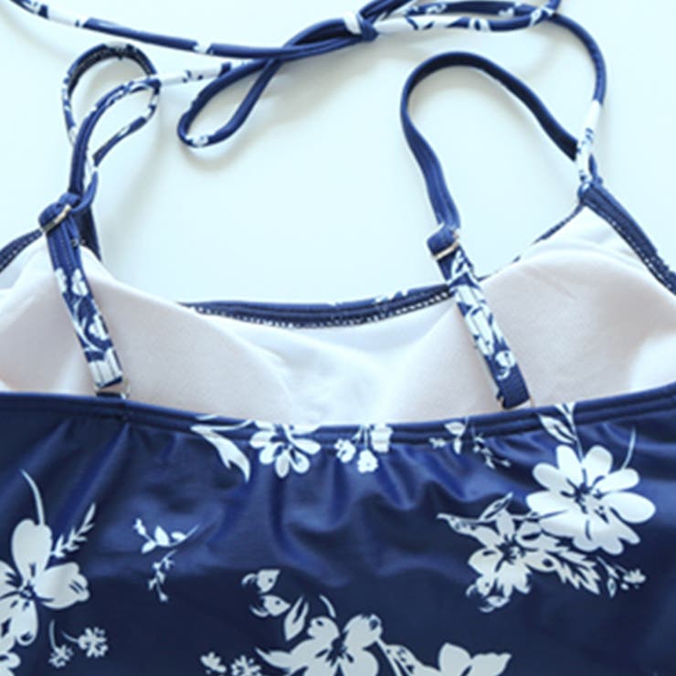 カバーアップ付 ホルターネックタンキニ 水着3点セット | レースレディース  | 詳細画像20 